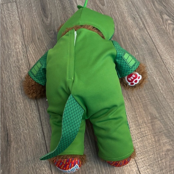 Build A Bear Brown Happy Birthday Bear Pj Masks Outfit  Green Gecko - Picture 3 of 4
